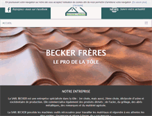 Tablet Screenshot of beckerfreres.com
